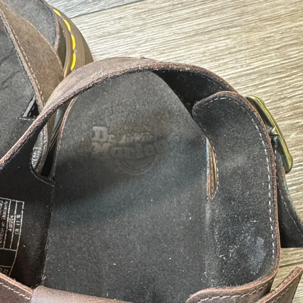 Vintage Dr Martens Men's Brown Leather Sandals size 11 (s89)